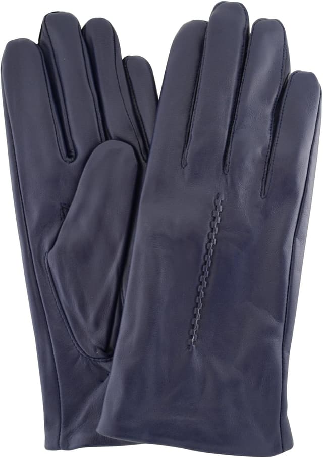 Detalle de SNUGRUGS Ladies Butter Soft Navy Leather Glove