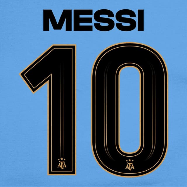 Detalle 2 de Icon Sports officially licensed Lionel Messi Argentina kids pullover hoodie (unisex)