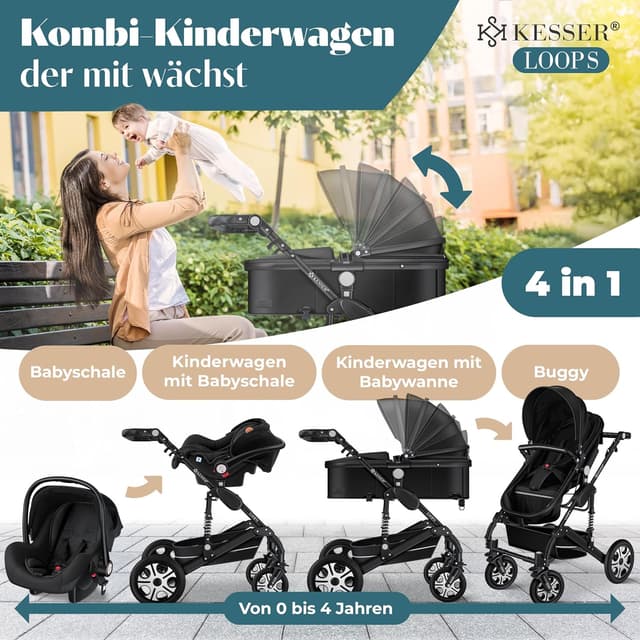 Thumbnail 1 de KESSER Loops 4in1 Kinderwagen
