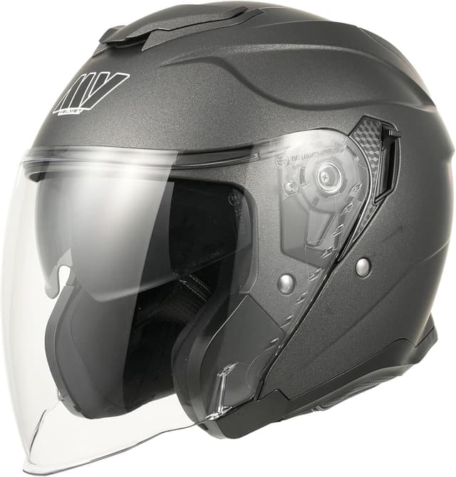Detalle de MY Jethelm Rollerhelm MY-835 mit Sonnenblende, ECE 22.06 & herausnehmbarem Komfort-Innenfutter