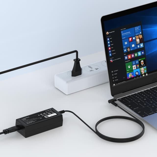 Detalle de 45-Watt Laptop-Ladekabel Netzteil für HP (u. a. Pavilion X360 / EliteBook / ProBook) – 4,5 x 3,0 mm, kompatibel mit 741727-001