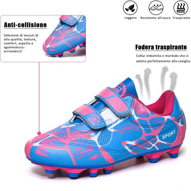 Thumbnail 4 de BAODLE Scarpe da Calcio Ragazzi FG/AG