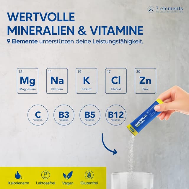 Thumbnail 5 de Elektrolyte Ohne Zucker 30 Stück 1390 mg Kalorienarm Premium Elektrolyt Pulver