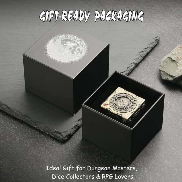 Thumbnail 6 de DNDND Brass 7-in-1 Spinner Dice Cube