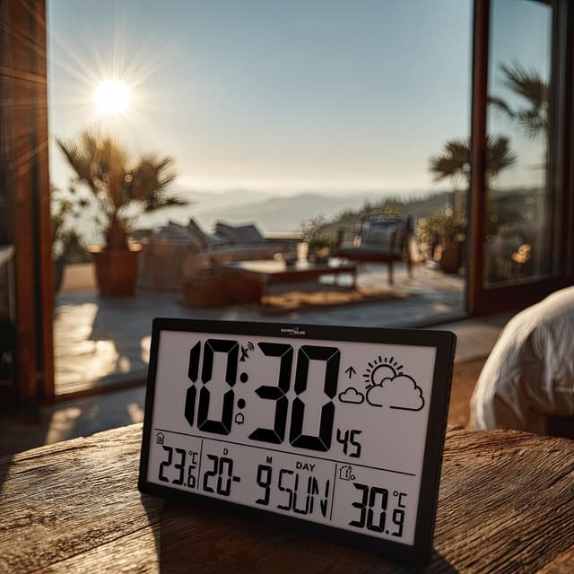 Thumbnail 6 de Green Blue GB218 station météo DCF 37x22,5 cm