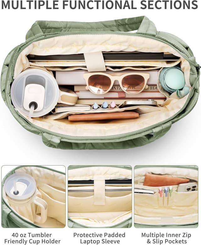 Detalle 2 de Puffer Tote Bag for Women ⌛