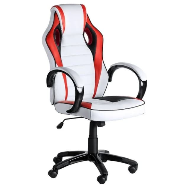 Detalle de Legend Silla Gaming Roja, Blanca y Negra
