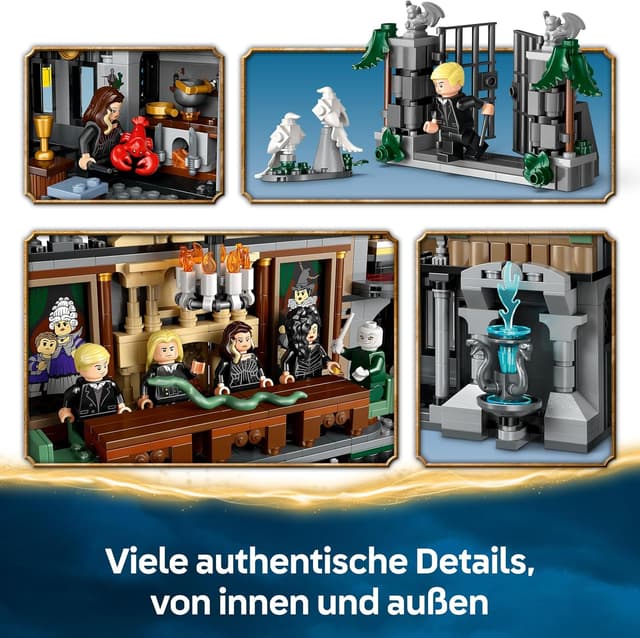 Detalle de LEGO Harry Potter 76453 Landsitz der Familie Malfoy – Sammel- und Fantasy-Bauspielzeug mit 9 Minifiguren