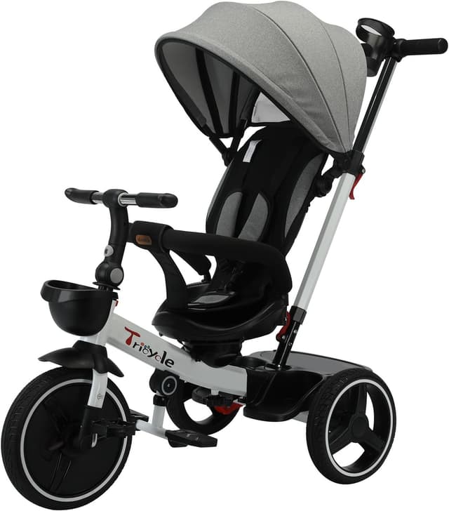 Thumbnail 6 de UBRAVOO Baby Dreirad 6-in-1: Lernfahrrad mit Lenkdreirad-Funktion, Schiebestange & verstellbarem Verdeck