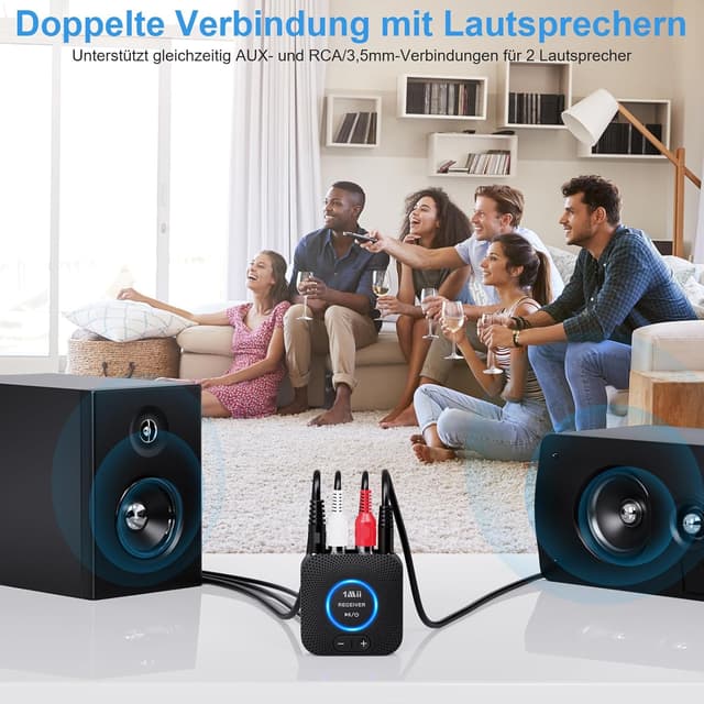 Detalle 2 de 1Mii Drahtlos Audio Sender Empfänger 80 m