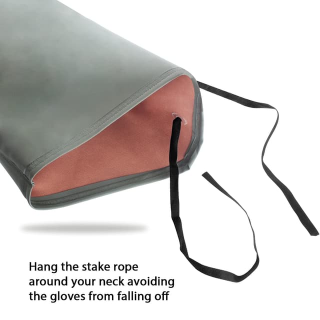 Detalle de Haiou Long Rubber Gloves (Elbow Length) for Heavy Duty Chemical, Oil & Alkaline Protection