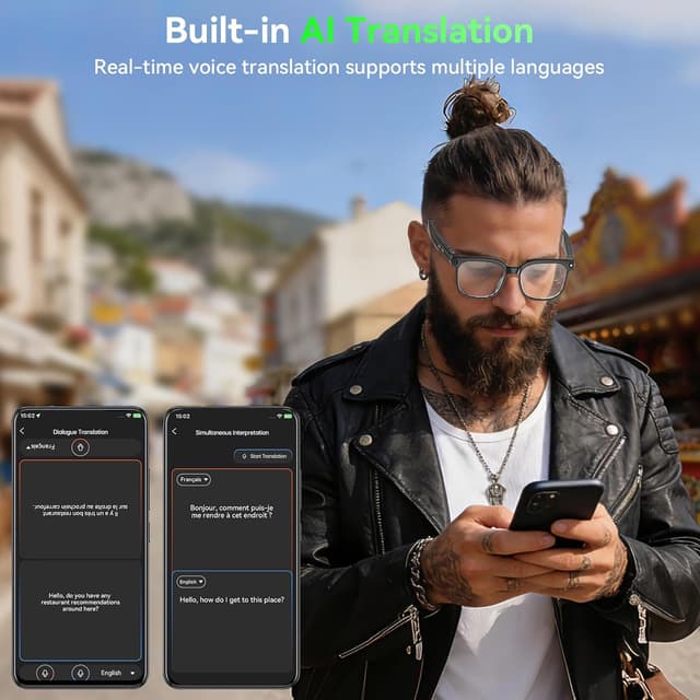 Thumbnail 5 de AI Smart Glasses 8MP Camera