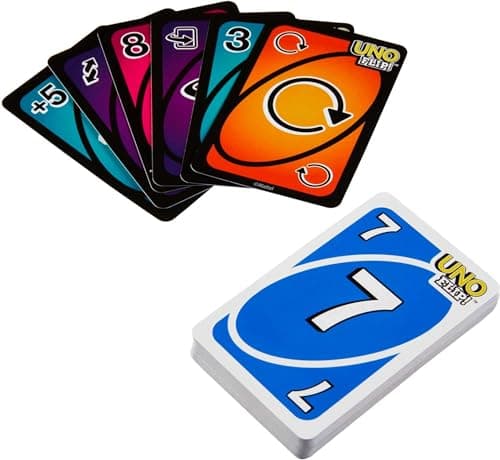 Detalle de Mattel Games UNO Flip! (GDG37), juego de cartas en lata con cartas a doble cara para +7 años