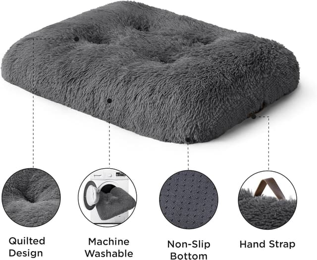 Thumbnail 4 de Bedsure Dog Crate Bed XL 104x69cm — calming cushion