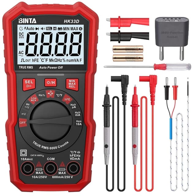 Detalle de BINTA Digital Multimeter 6000-count multimeter 📟