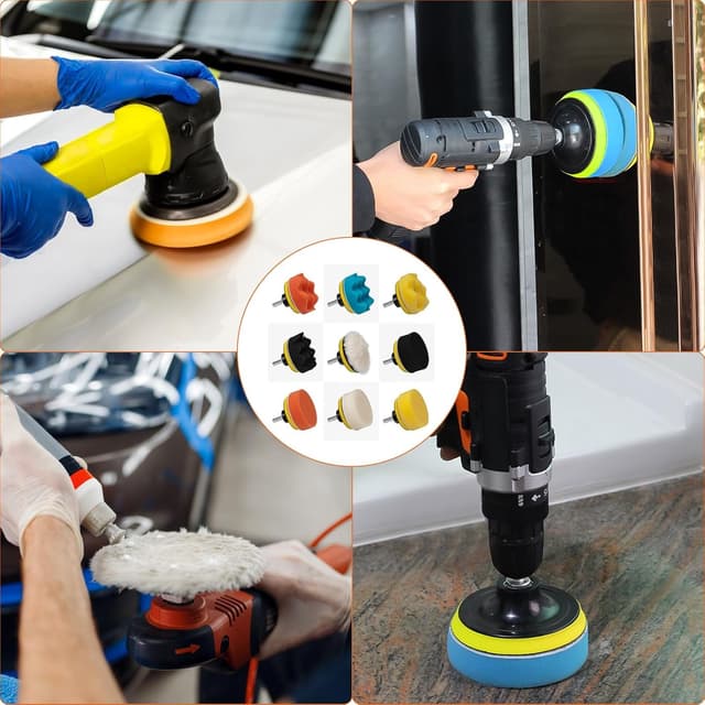 Thumbnail 3 de 17‑Piece Car Polishing Pads for Drill