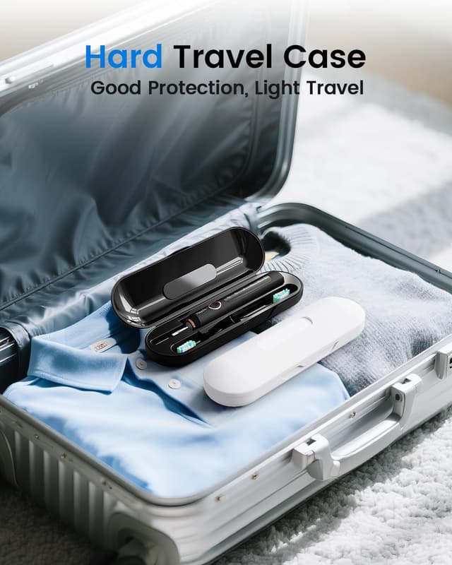 Thumbnail 6 de YTEATH PRO 2 Pack Sonic Electric Toothbrush Set (Adults & Kids) with 10 Brush Heads, 5 Modes and Travel Case