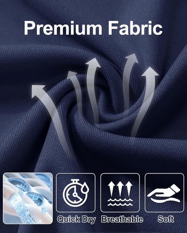 Detalle de MAGCOMSEN Men’s Long Sleeve UPF 50+ UV Sun Protection Athletic Shirt