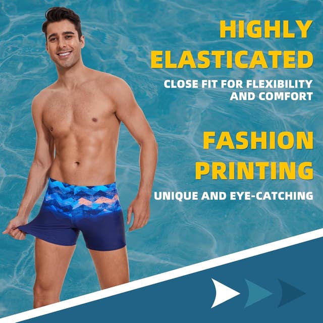 Detalle 2 de AMZSPORT maillot de bain homme short à séchage rapide avec cordon