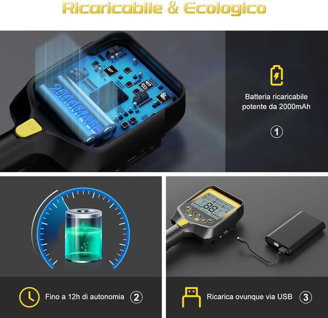 Detalle de LOLARAN Metal Detector professionale 1,34 kg