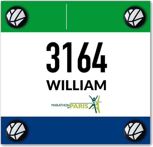 Detalle de Shapeheart Magnetic Race Number Holder