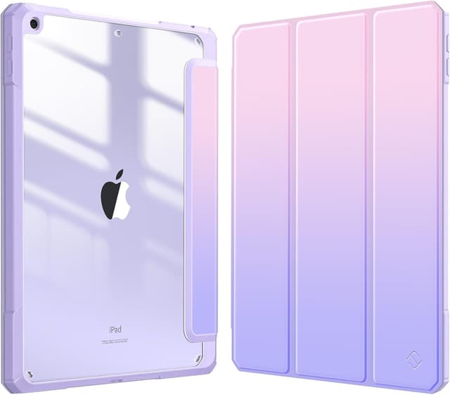 Detalle de Fintie Hybrid Hülle für 10,2 Zoll iPad (9./8./7. Gen) mit Stifthalter – stoßfeste Schutzhülle Fantacy Ombre