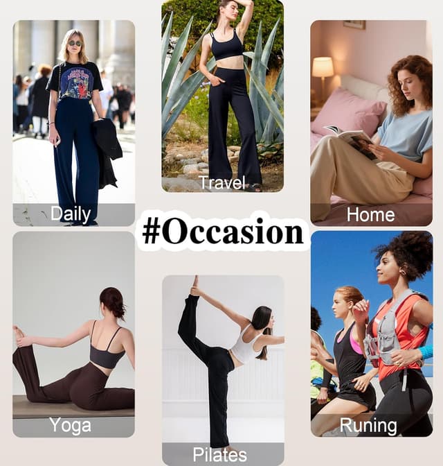 Thumbnail 4 de BLONGW Yoga Pants Wide Leg Trousers