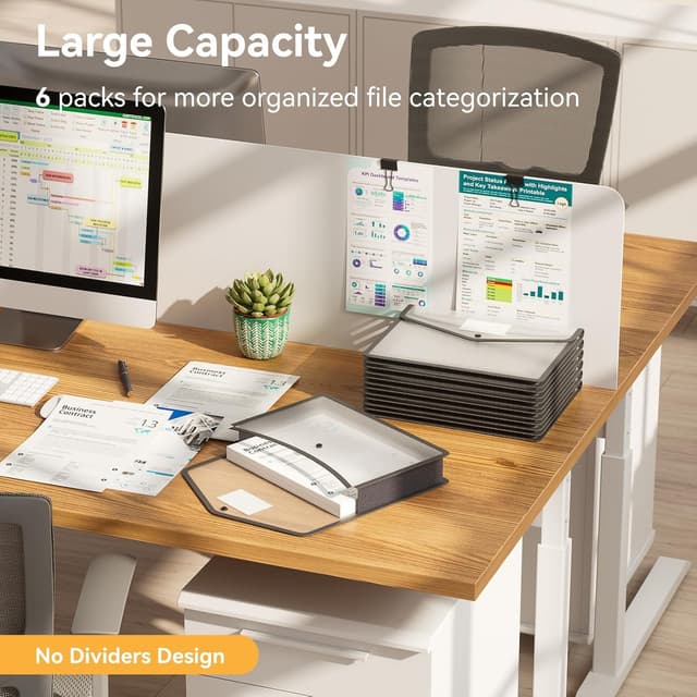 Detalle 1 de A4 Plastic Wallets 6‑Pack