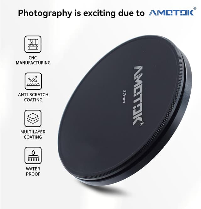 Detalle 2 de AMOTOK 49 mm Metall-Filterkappe