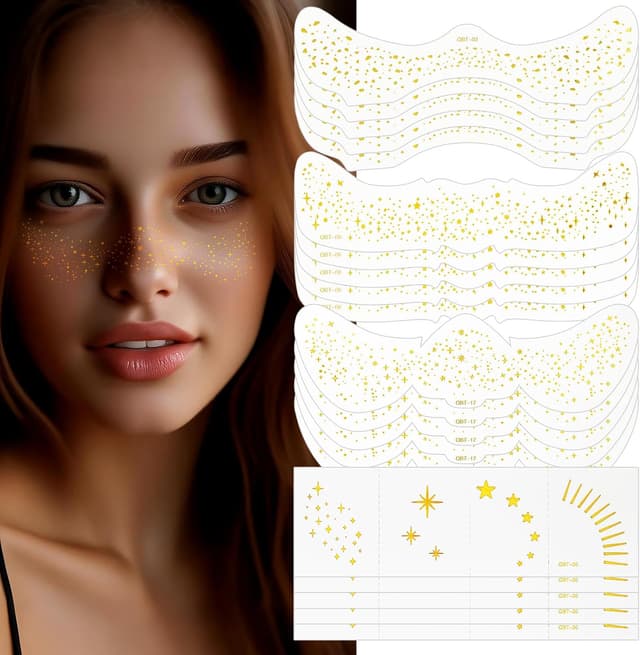 Imagen de AOOWU 20PCS Lentiggini Glitter tatuaggi facciali 20 pz en OfertitasTOP