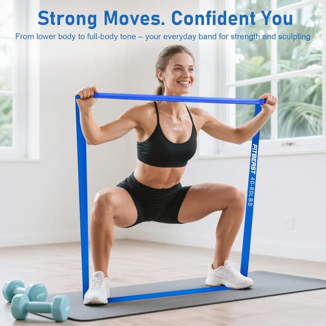 Detalle 2 de FitBeast Resistance Bands Set for Home Workouts ๐