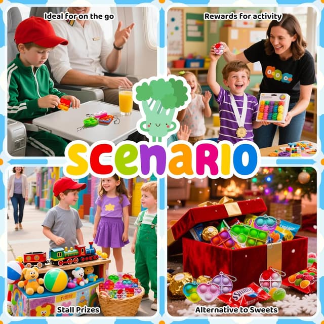 Thumbnail 5 de KIDRENFUN Party Bag Fillers Kids 60 PCS