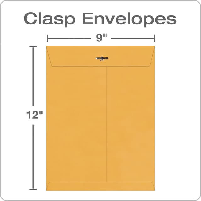 Detalle de Quality Park 9 x 12 Clasp Envelopes 100