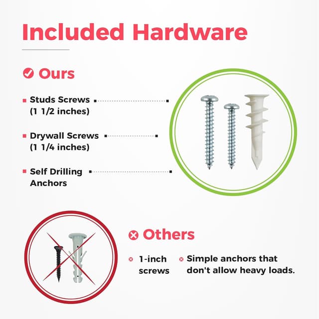 Detalle de TIDYME Garage Tool Organizer Wall Mount (48 in) with Adjustable Hooks — 300 lbs Capacity, Anti-Rust Steel Storage Rack