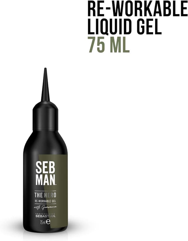 Detalle 2 de SEBMAN THE HERO Gel remodelable 75 ml : tenue brillante et retouche tout au long de la journée