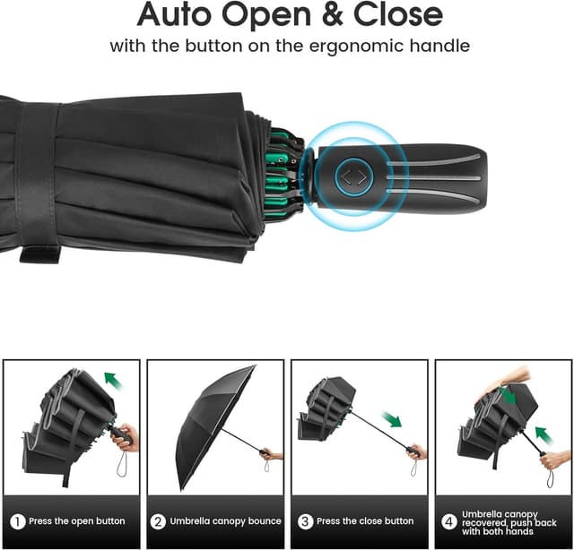 Thumbnail 6 de G4Free Ombrello antivento invertibile 12 stecche ☂