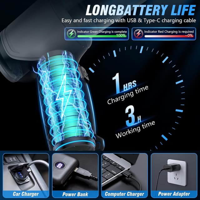 Thumbnail 3 de IHE Handheld Car Vacuum 15000Pa Cordless