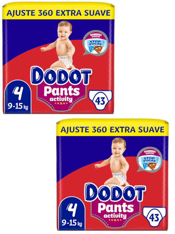 Imagen de Dodot Pants Pañales Braguita Activity T4 2x43 uds 👶 en OfertitasTOP