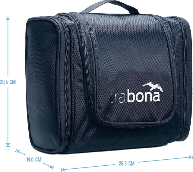 Detalle de TRABONA Grande trousse de toilette suspendue pour homme et femme (Vanity Voyage)