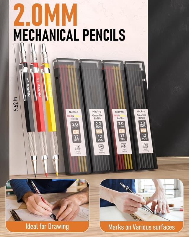 Thumbnail 1 de Nicpro Matite carpentiere 18 pezzi ✏