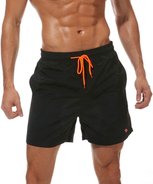 Detalle de Tansozer Men’s Waterproof Quick-Dry Swim Shorts with Mesh Lining and Pockets
