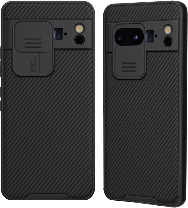 Detalle de XTCASE Coque pour Google Pixel 8 Pro avec protection caméra et étui arrière ultra mince – Noir