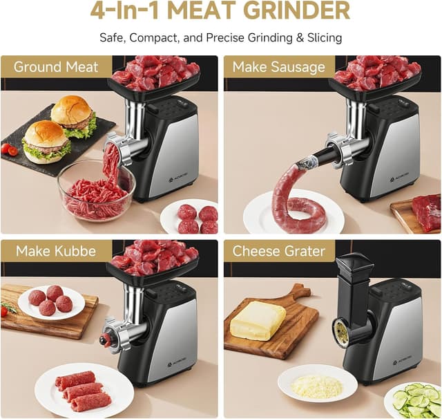 Detalle 2 de AAOBOSI Meat Grinder 2800W Electric