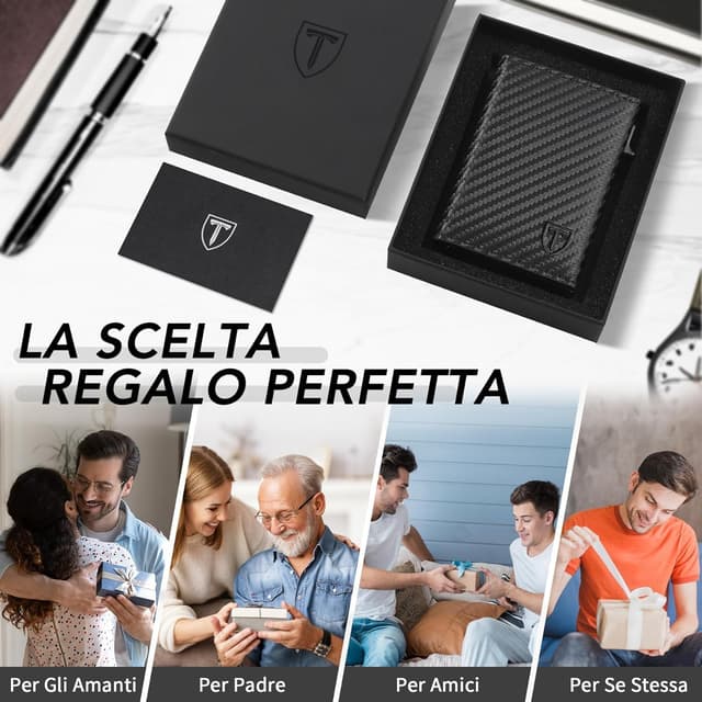 Thumbnail 6 de Portafoglio uomo RFID TEEHON slim