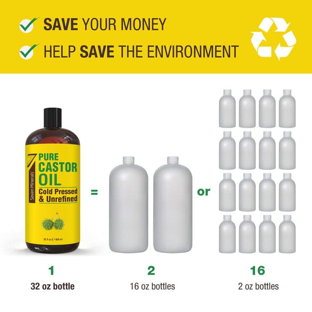 Thumbnail 5 de Pure Castor Oil 32 fl oz bottle for hair