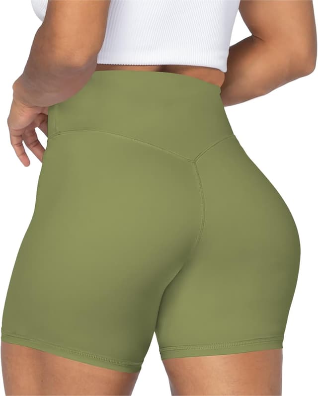 Detalle de Sunzel No Front Seam High Waist Biker Shorts for Women (Squat Proof Yoga & Workout Bike Shorts)