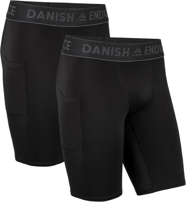 Detalle de Danish Endurance Pantalones Cortos de Compresión 2P