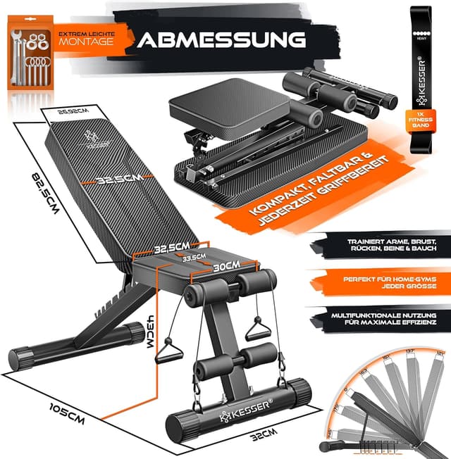 Thumbnail 2 de KESSER Klappbare Hantelbank 500 kg 🏋