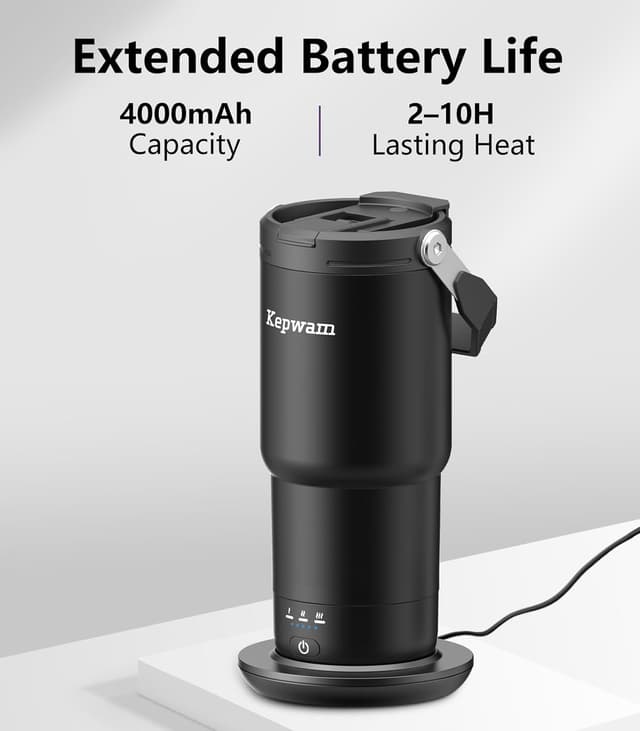 Detalle 2 de Kepwam 20oz Self-Heating Mug ⚡