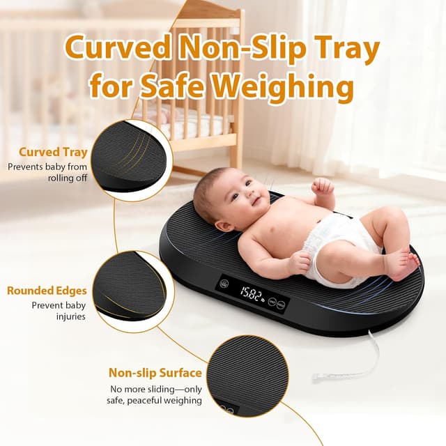 Thumbnail 2 de KUAIVO Babywaage 40 kg, 5 g Genauigkeit